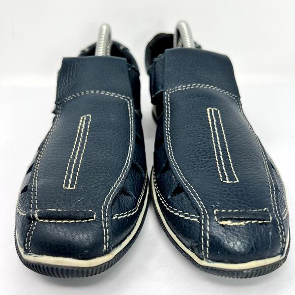 JBE Sandals Shoes Men 26 US 8 Blue Comfort Casual Classic Yacht Country Club - Picture 8 of 11
